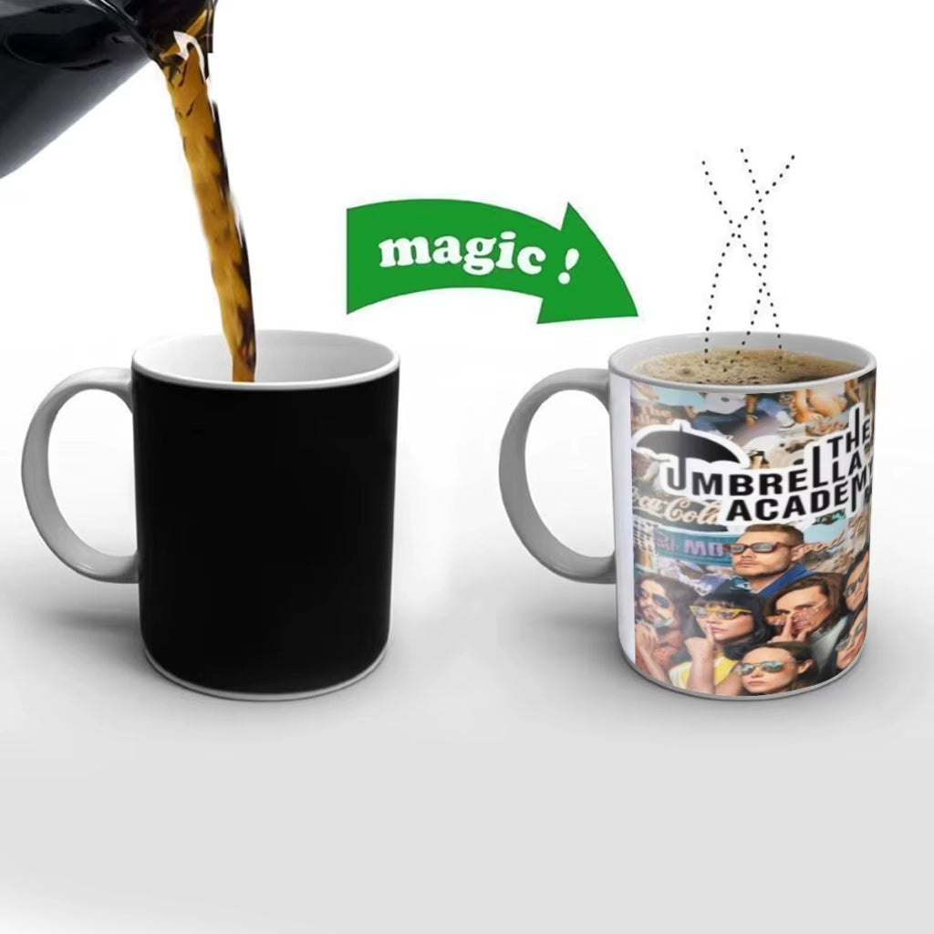 The Umbrella Academy TV Movie Friends Birthday Gifts Color Changing Magic Ceramic Creative Coffee Mugs Tea Cups