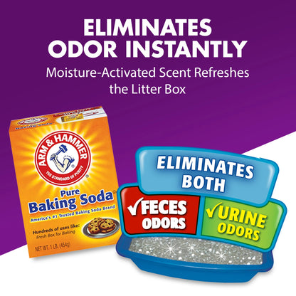 Double Duty Cat Litter Deodorizer and Pet Odor Eliminator, 33 Oz Box